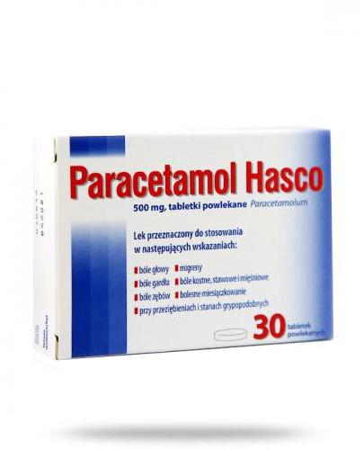 zdjęcie produktu Paracetamol Hasco 500 mg 30 tabletek
