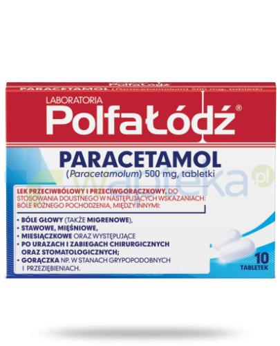 podgląd produktu Paracetamol Laboratoria Polfa Łodź 500mg 10 tabletek
