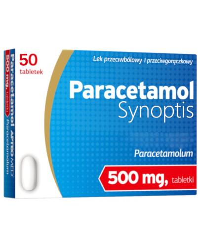podgląd produktu Paracetamol Synoptis 500 mg 50 tabletek