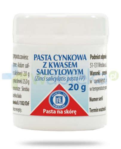 zdjęcie produktu Pasta cynkowa z kwasem salicylowym 20g Hasco
