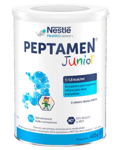 podgląd produktu Peptamen Junior preparat odżywczy w proszku dla dzieci po 1 roku życia smak waniliowy 400 g