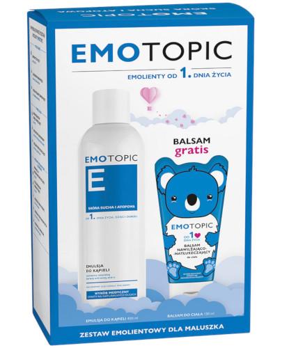 podgląd produktu Pharmaceris E Emotopic emulsja do kąpieli 400 ml + balsam nawilżająco-natłuszczający 130 ml [ZESTAW]