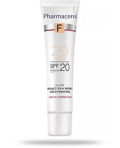 podgląd produktu Pharmaceris F Capilar-Correction 20 Nude fluid kryjący SPF20 dla skóry naczynkowej 30 ml