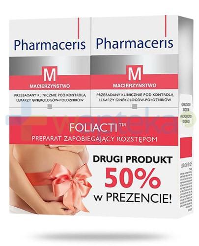 zdjęcie produktu Pharmaceris M Foliacti krem zapobiegający rozstępom 2x 150 ml [DWUPAK]
