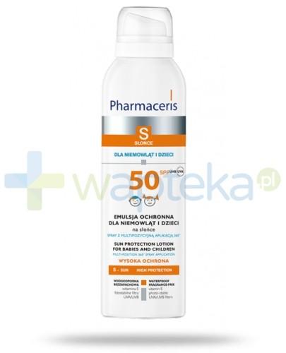 podgląd produktu Pharmaceris S Emulsja ochronna dla niemowlat i dzieci SPF50 spray 150 ml 