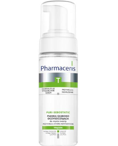 podgląd produktu Pharmaceris T Puri-Sebostatic pianka głęboko oczyszczająca do mycia twarzy przywracająca hydro równowagę 150 ml