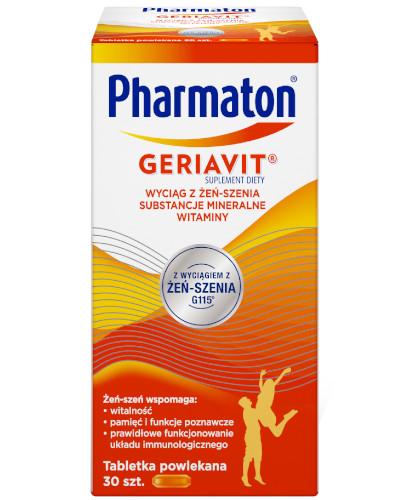 podgląd produktu Pharmaton Geriavit 30 tabletek powlekanych