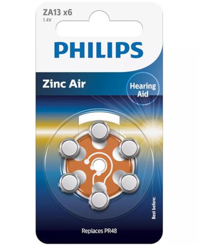 podgląd produktu Philips Zinc Air baterie do aparatów słuchowych 6 sztuk [ZA13B6A/10]