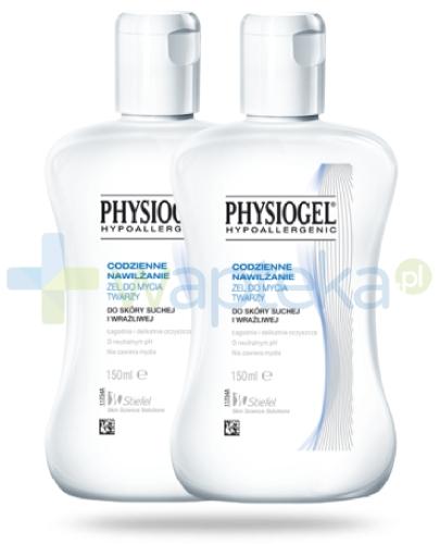 podgląd produktu Physiogel Codzienne nawilżanie żel do mycia twarzy 2x 150 ml [DWUPAK]