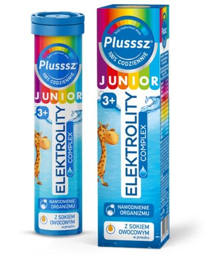podgląd produktu Plusssz Junior Elektrolity Complex 20 tabletek musujących