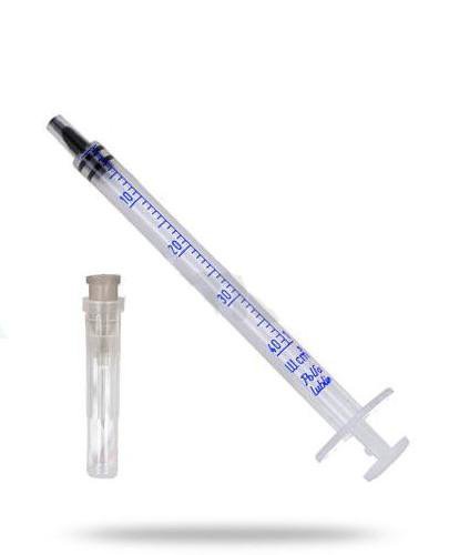 podgląd produktu Polfa strzykawka insulinowa + igła sterylna 1ml/40j.m. 1 sztuka