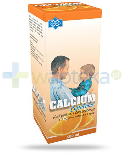 podgląd produktu Polfarmex Calcium syrop o smaku pomarańczowym 150 ml