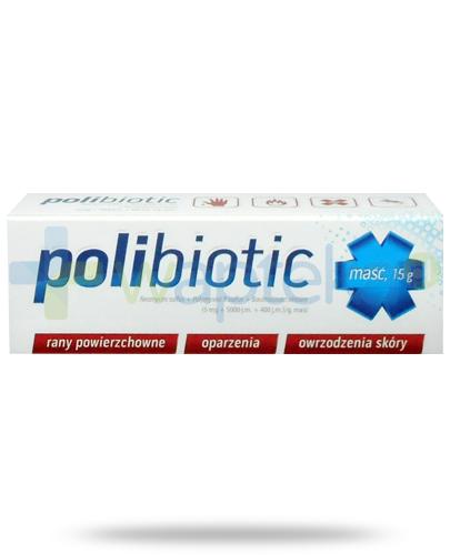 podgląd produktu Polibiotic maść na rany oparzenia i owrzodzenia skóry 15 g