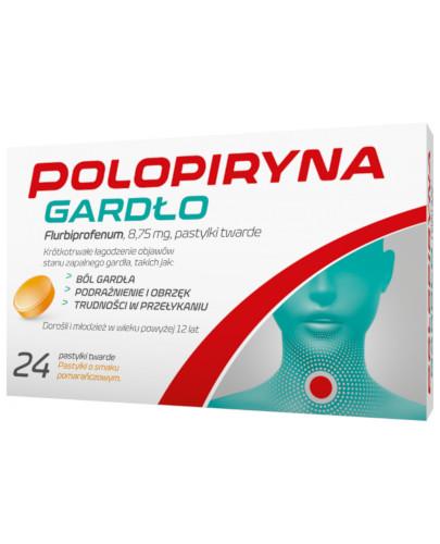 podgląd produktu Polopiryna Gardło 8,75 mg 24 pastylki