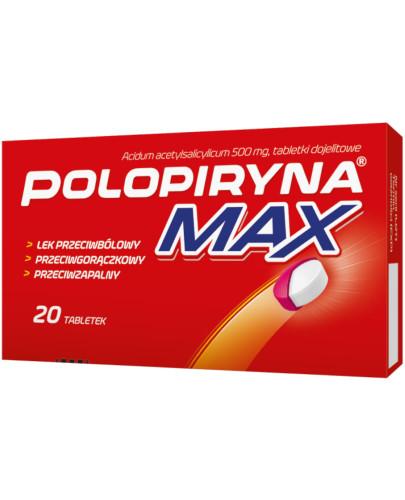 zdjęcie produktu Polopiryna Max 500mg 20 tabletek