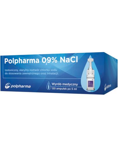 zdjęcie produktu Polpharma 0,9% NaCl izotoniczny, sterylny roztwór chlorku sodu 120 x 5 ml