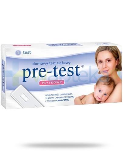Pre-Test test ciążowy płytkowy 1 sztuka