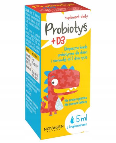 podgląd produktu Probiotyś + D3 krople 5 ml