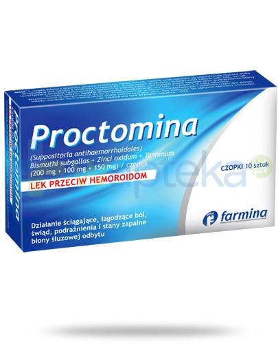zdjęcie produktu Proctomina przeciw hemoroidom 10 czopków