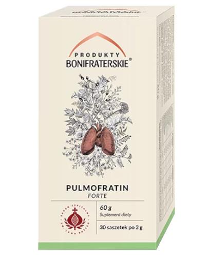 podgląd produktu Produkty Bonifraterskie Pulmofratin Forte 30 saszetek po 2 g