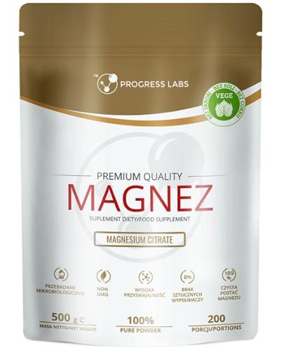 podgląd produktu Progress Labs Magnez (cytrynian magnezu) proszek 500 g