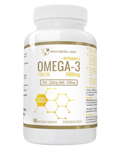 podgląd produktu Progress Labs Omega 3 1000 mg + Witamina E 90 kapsułek miękkich