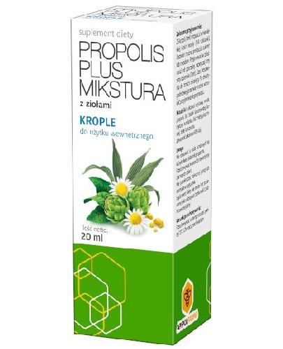 podgląd produktu Propolis Plus Mikstura krople 20 ml