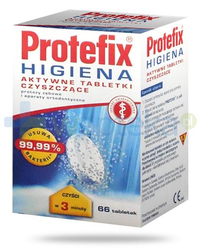 podgląd produktu Protefix Higiena aktywne tabletki czyszczące 66 sztuk