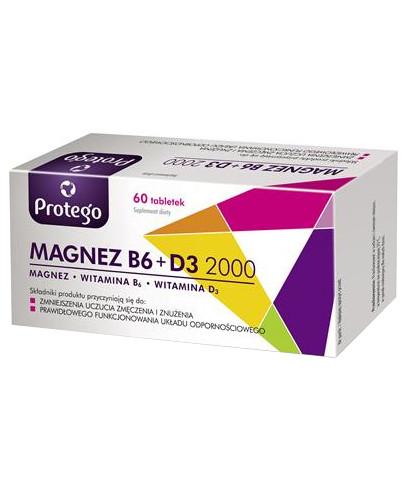 zdjęcie produktu Protego Magnez B6+D3 2000 60 tabletek