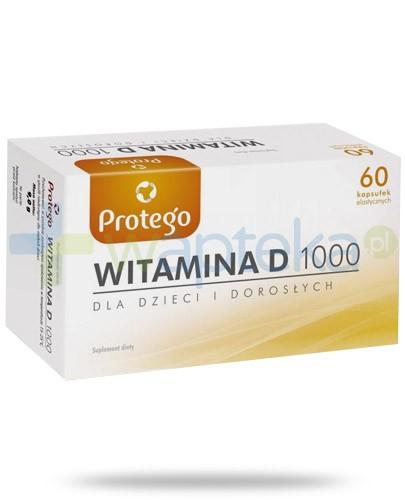 zdjęcie produktu Protego witamina D 1000j.m. dla dzieci i dorosłych 60 kapsułek