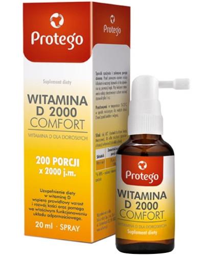 podgląd produktu Protego Witamina D 2000 Comfort spray 20 ml
