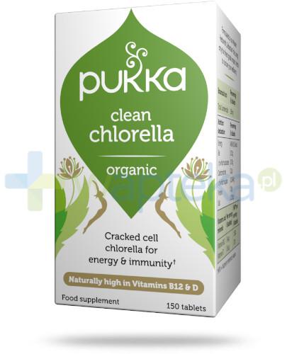 podgląd produktu Pukka Clean Chlorella suplement diety BIO 150 kapsułek