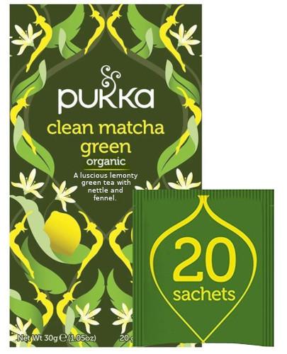 podgląd produktu Pukka Clean Matcha Green herbata 20 saszetek