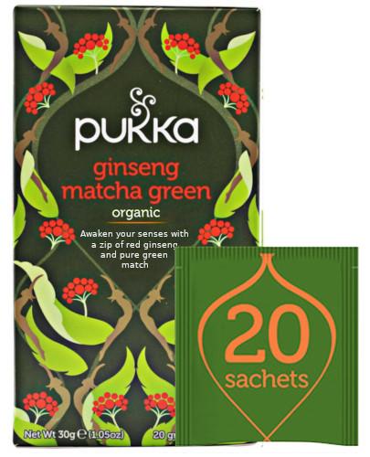 podgląd produktu Pukka Ginseng Matcha Green herbata 20 saszetek