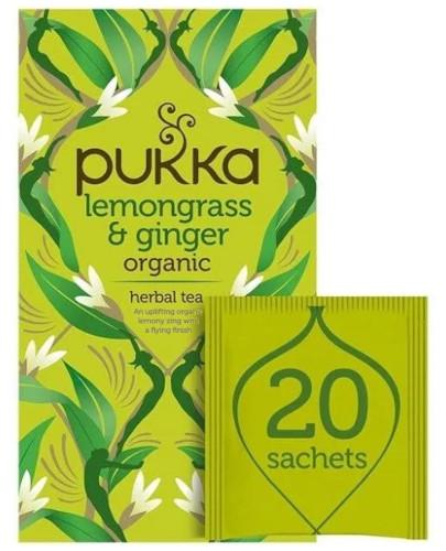 podgląd produktu Pukka Lemongrass & Ginger herbata 20 saszetek