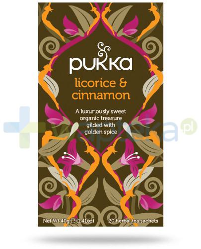 podgląd produktu Pukka Licorice & Cinnamon herbata z lukrecją i cynamonem 20 torebek