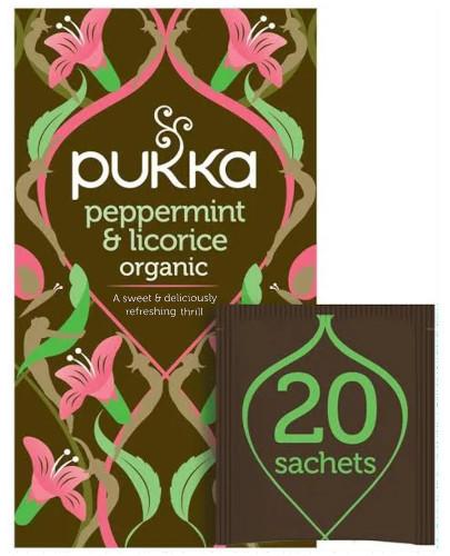 podgląd produktu Pukka Peppermint & Licorice herbata 20 saszetek