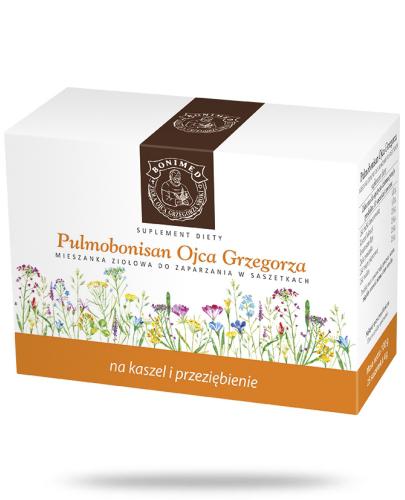 podgląd produktu Pulmobonisan Ojca Grzegorza na kaszel i przeziębienie zioła do zaparzania 25 saszetek