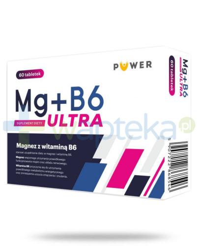 podgląd produktu Puwer magnez Mg + witamina B6 ultra 60 tabletek