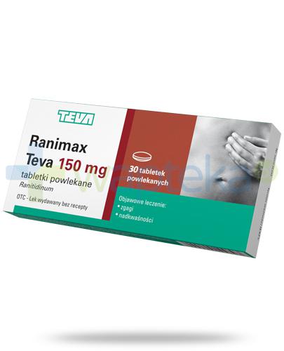 podgląd produktu Ranimax Teva 150mg 30 tabletek