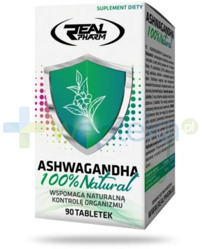 podgląd produktu Real Pharm Ashwagandha 100% natural 90 tabletek