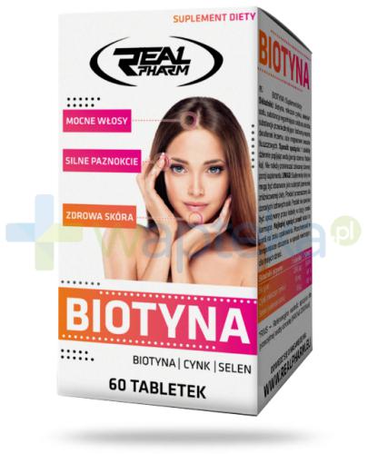 podgląd produktu Real Pharm Biotyna 60 tabletek