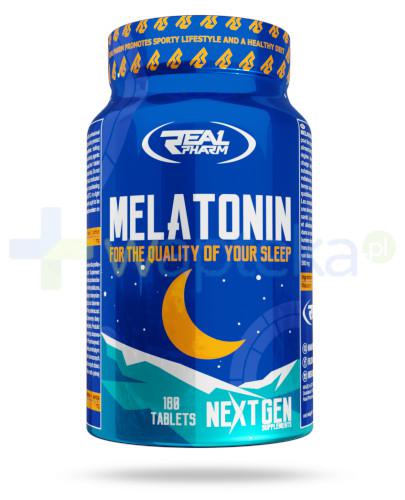podgląd produktu Real Pharm Melatoninie 180 tabletek