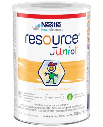 podgląd produktu Resource Junior preparat odżywczy w proszku dla dzieci po 1 roku życia o smaku waniliowym 400 g