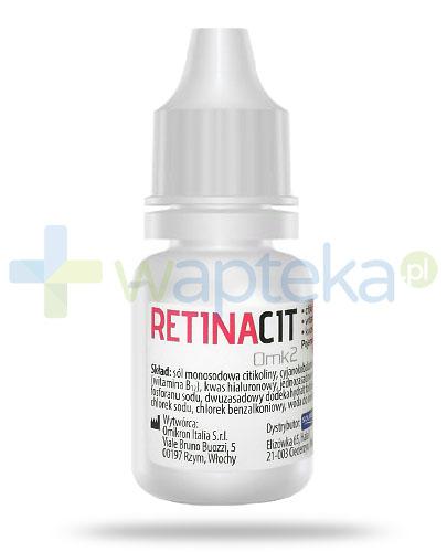 zdjęcie produktu RetinaCit Omk2 sterylny roztwór do oczu 10 ml