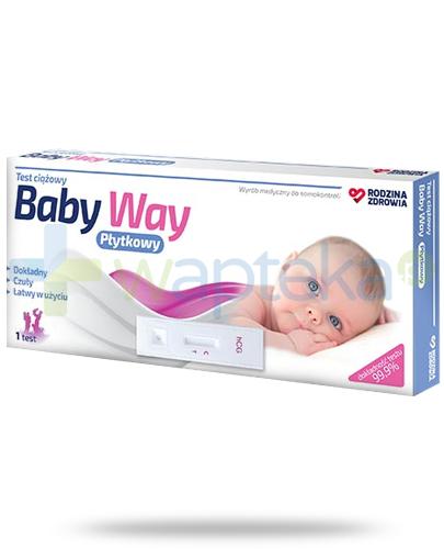 zdjęcie produktu Rodzina Zdrowia Baby Way test ciążowy płytkowy 1 sztuka