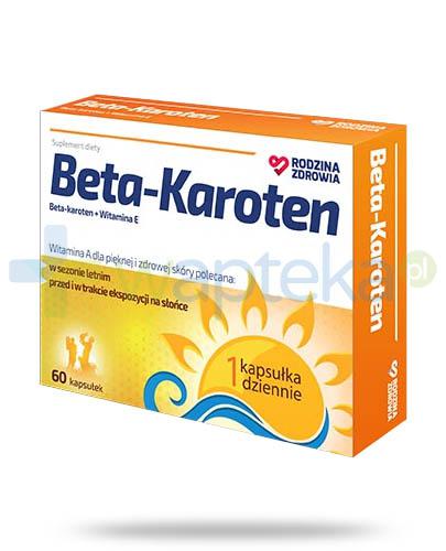 zdjęcie produktu Rodzina Zdrowia Beta-Karoten + witamina E 60 kapsułek