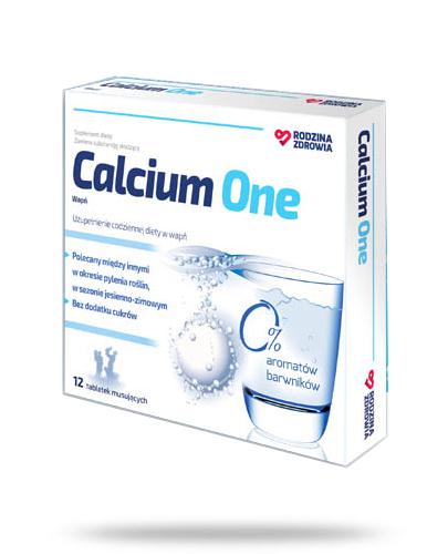 podgląd produktu Rodzina Zdrowia Calcium One 12 tabletek musujących