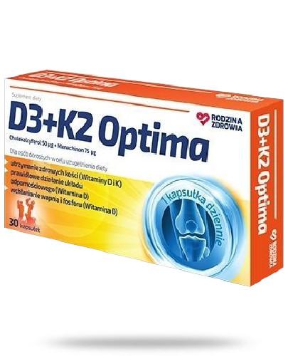 podgląd produktu Rodzina Zdrowia D3+K2 Optima 30 kapsułek