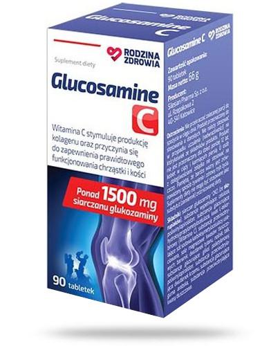 podgląd produktu Rodzina Zdrowia Glucosamine C 90 tabletek